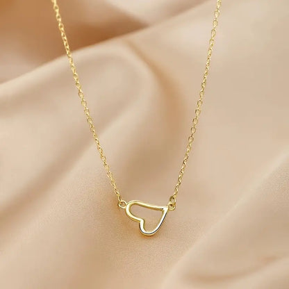 Vintage Cute Love Heart Pendant Necklace